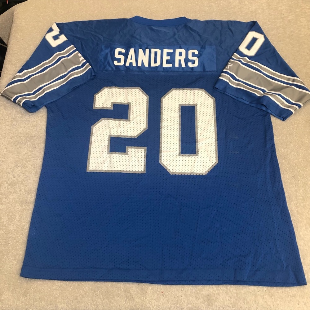 Vintage 1995 Starter NFL Barry Sanders Detroit Lions Football Jersey